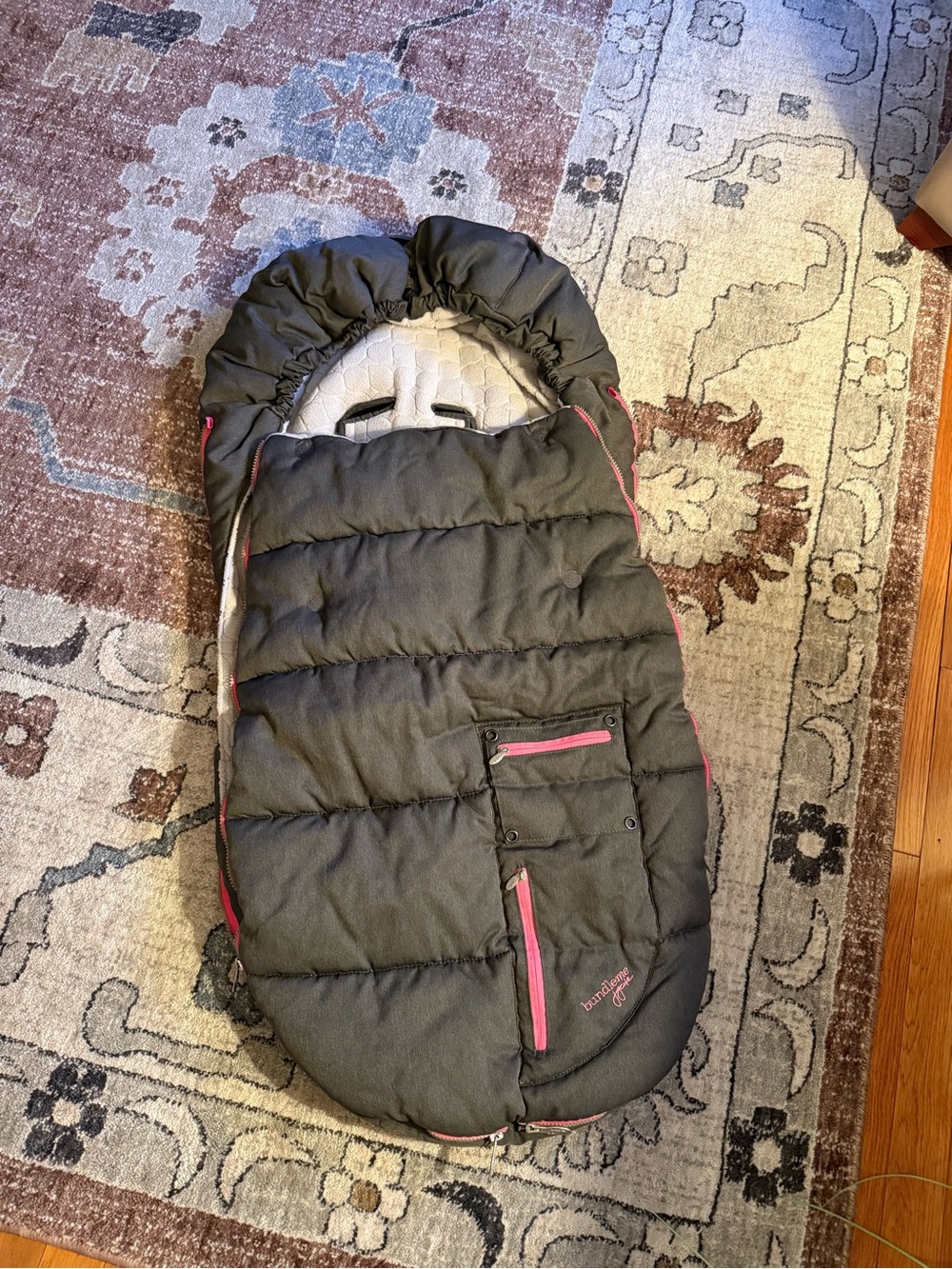 JJ Cole Collections Arctic Bundleme Stoller or Carseat wrap cover in Gray